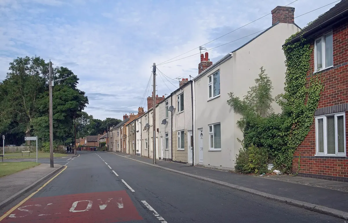 Terraced houses on Broomside Lane, Belmont